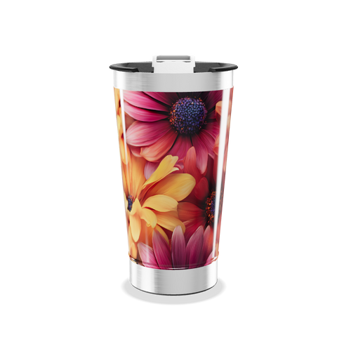 Copo Térmico - Estampa Floral Colorida