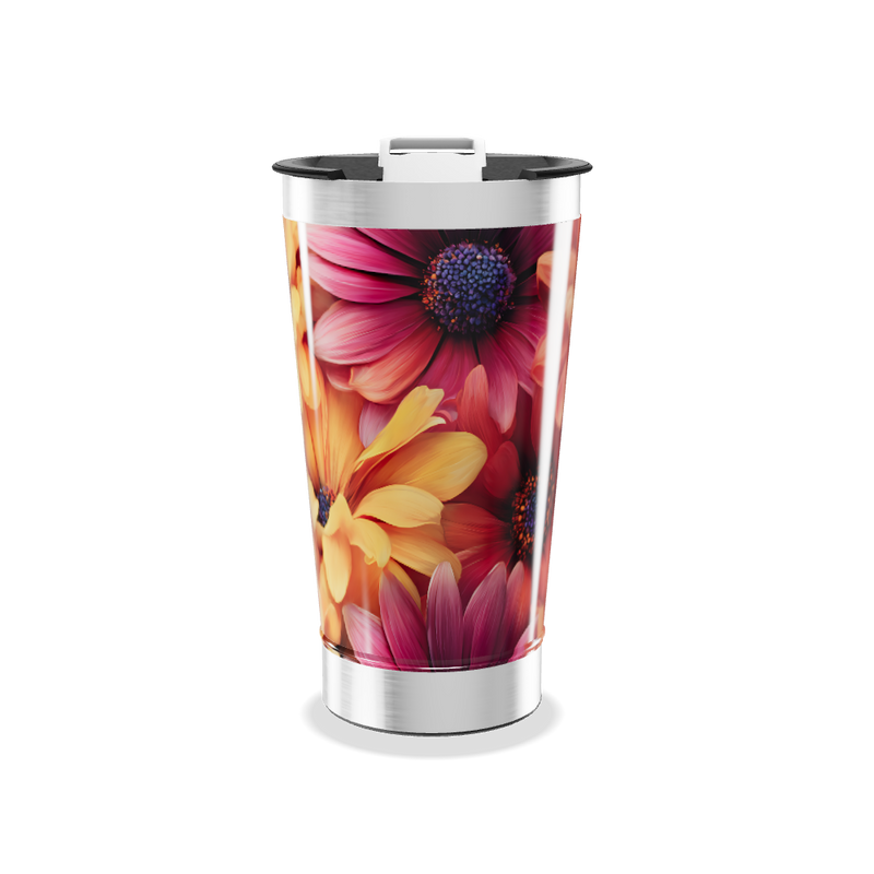 Copo Térmico - Estampa Floral Colorida