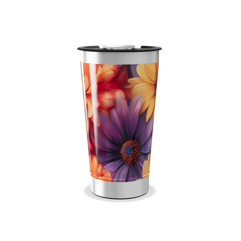 Copo Térmico - Estampa Floral Colorida