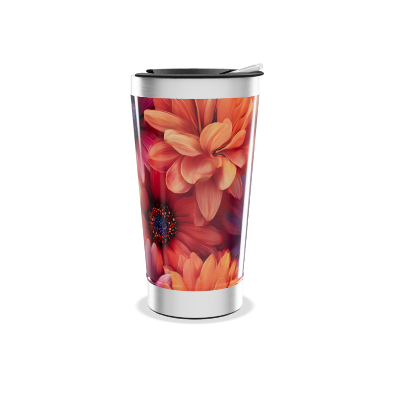 Copo Térmico - Estampa Floral Colorida