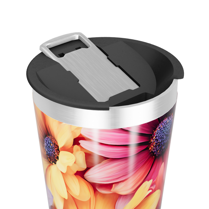 Copo Térmico - Estampa Floral Colorida