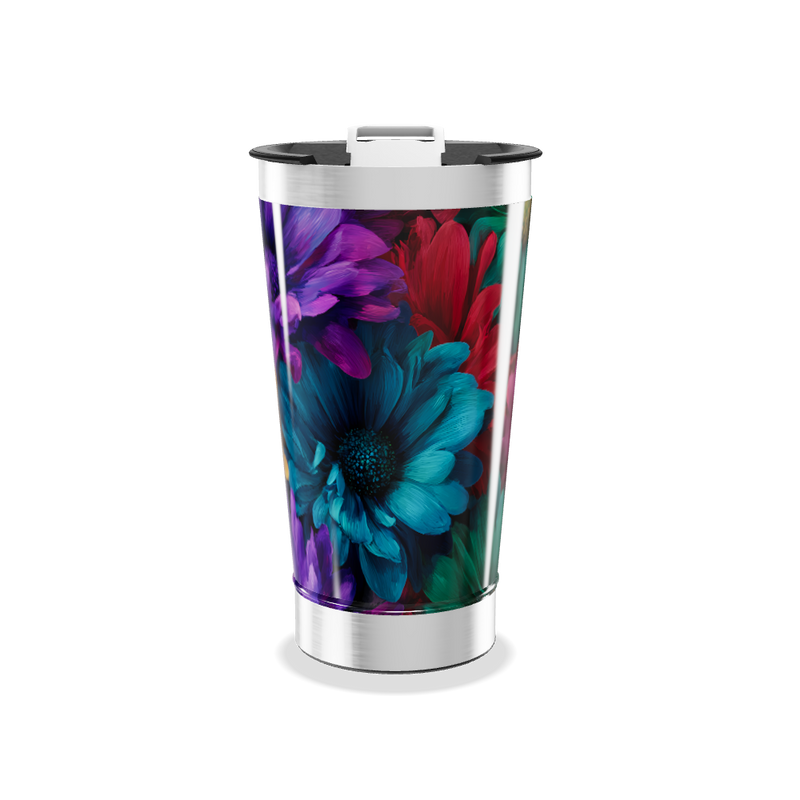 Copo Térmico - Estampa Floral Colorida