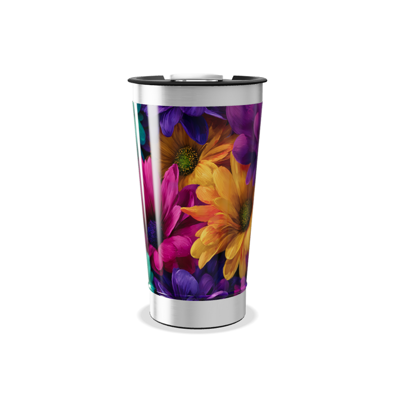 Copo Térmico - Estampa Floral Colorida