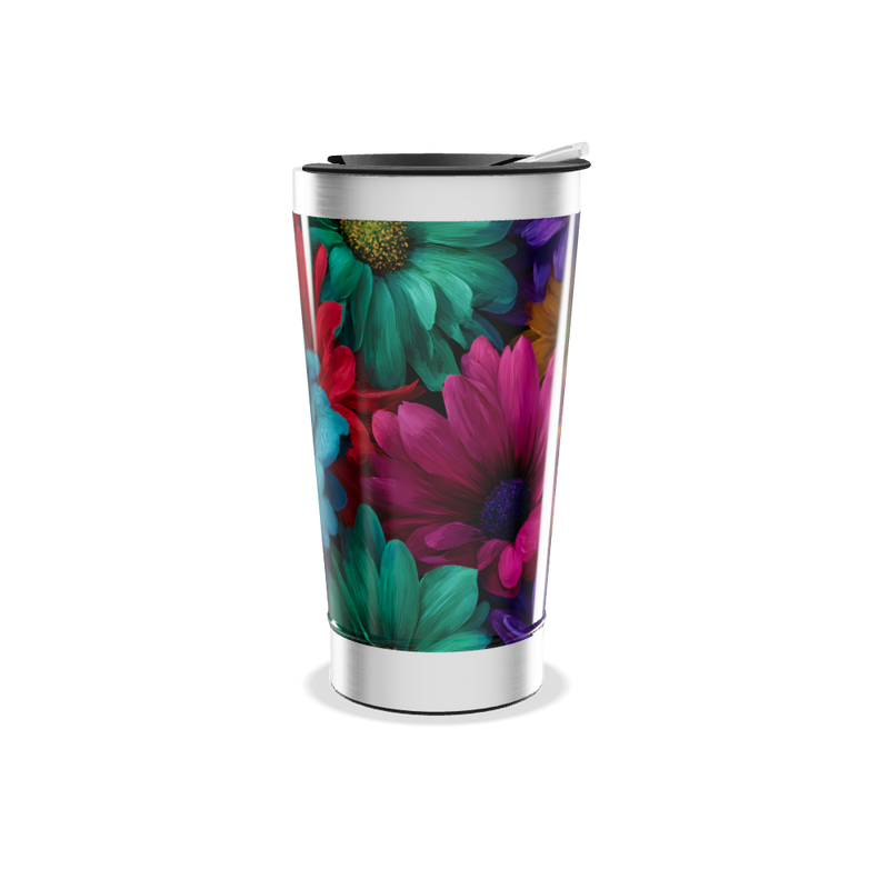 Copo Térmico - Estampa Floral Colorida