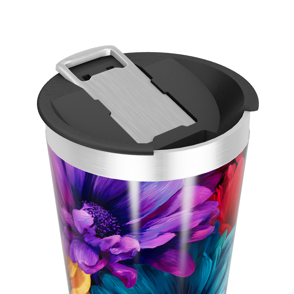 Copo Térmico - Estampa Floral Colorida