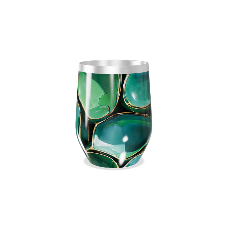 Copo Térmico Slim - Verde Marmorizado