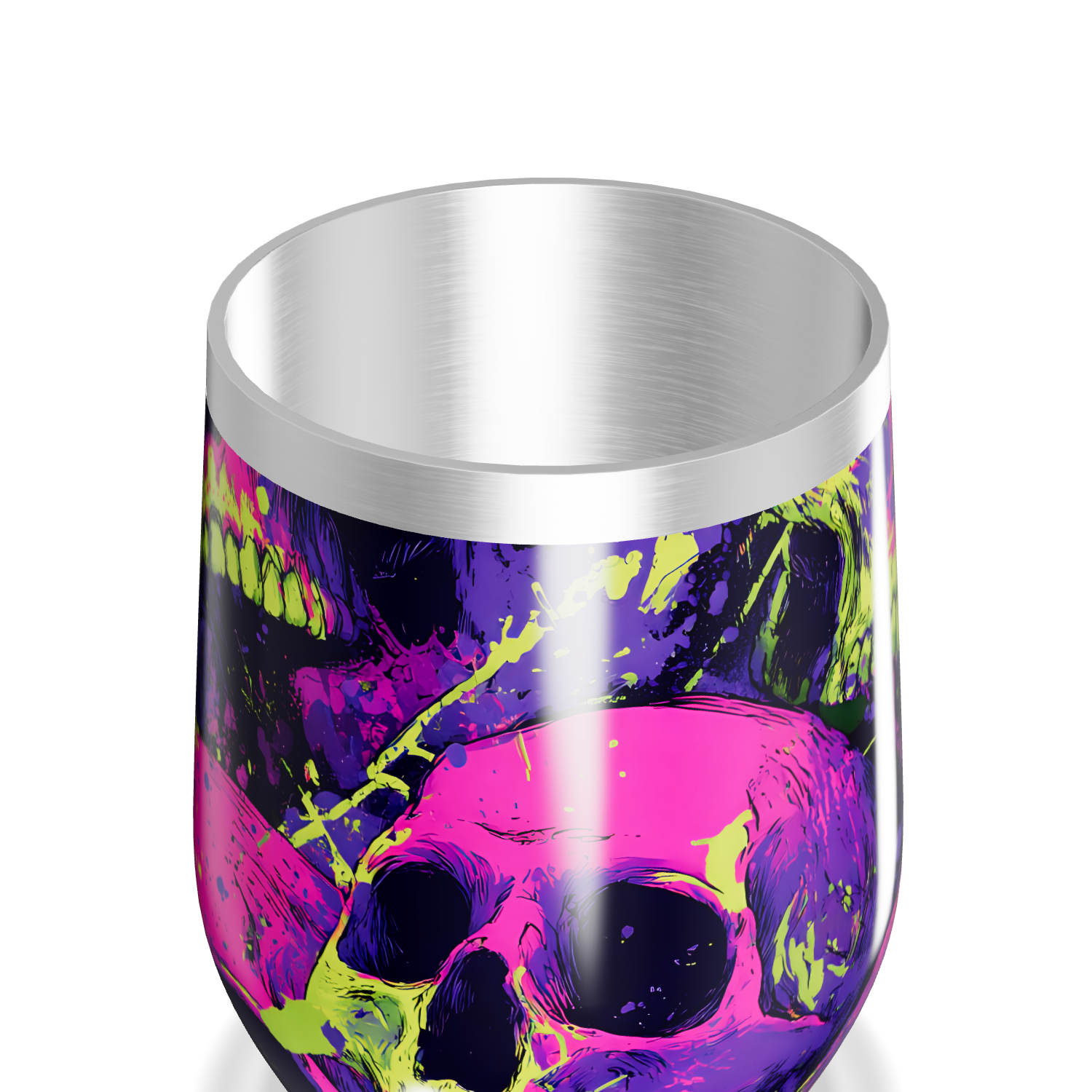 Copo Térmico Slim - Caveiras Coloridas