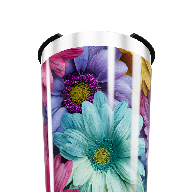 Copo Térmico - Flores Coloridas Aço Inox