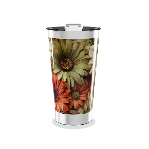 Copo Térmico - Estampa Floral Colorida