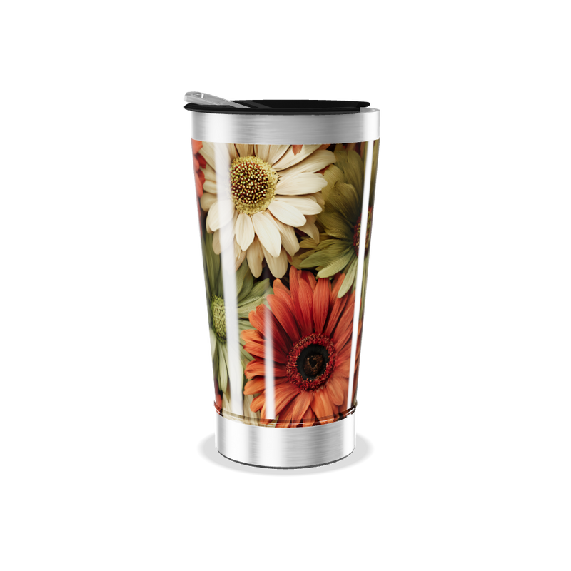 Copo Térmico - Estampa Floral Colorida