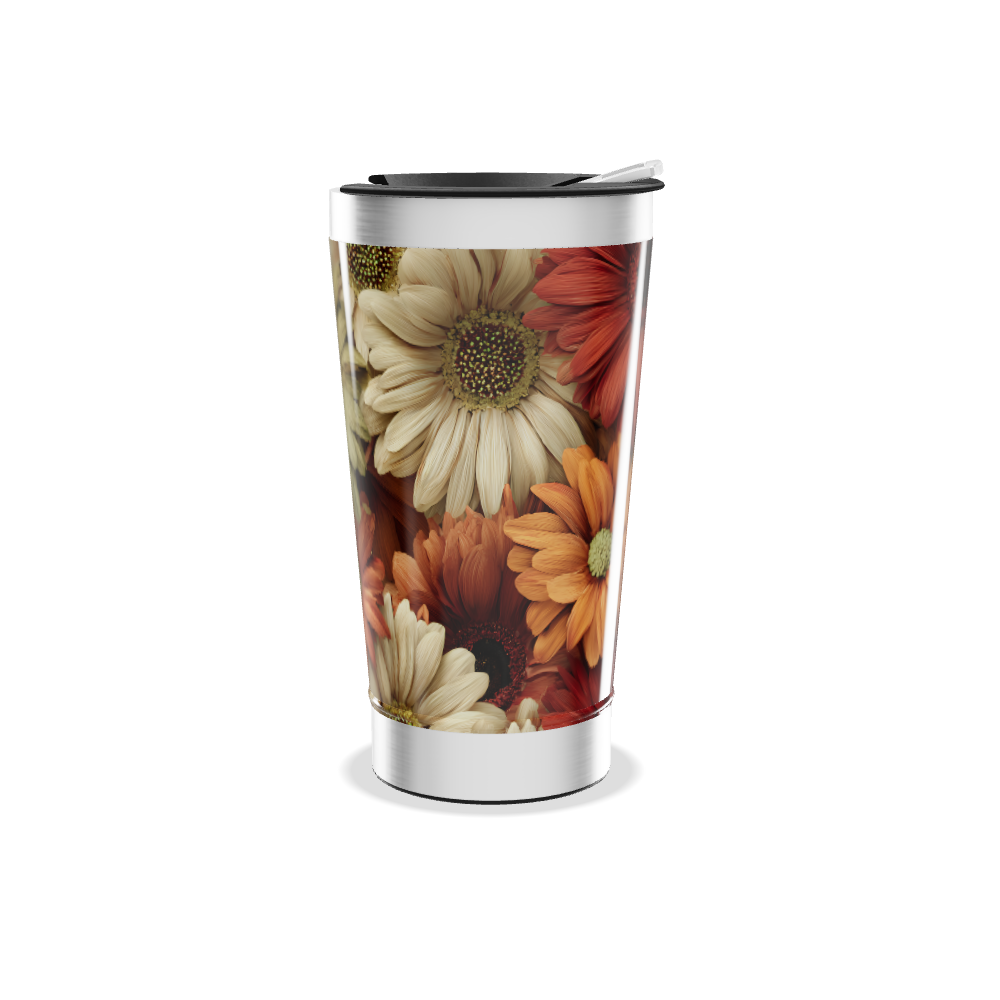 Copo Térmico - Estampa Floral Colorida