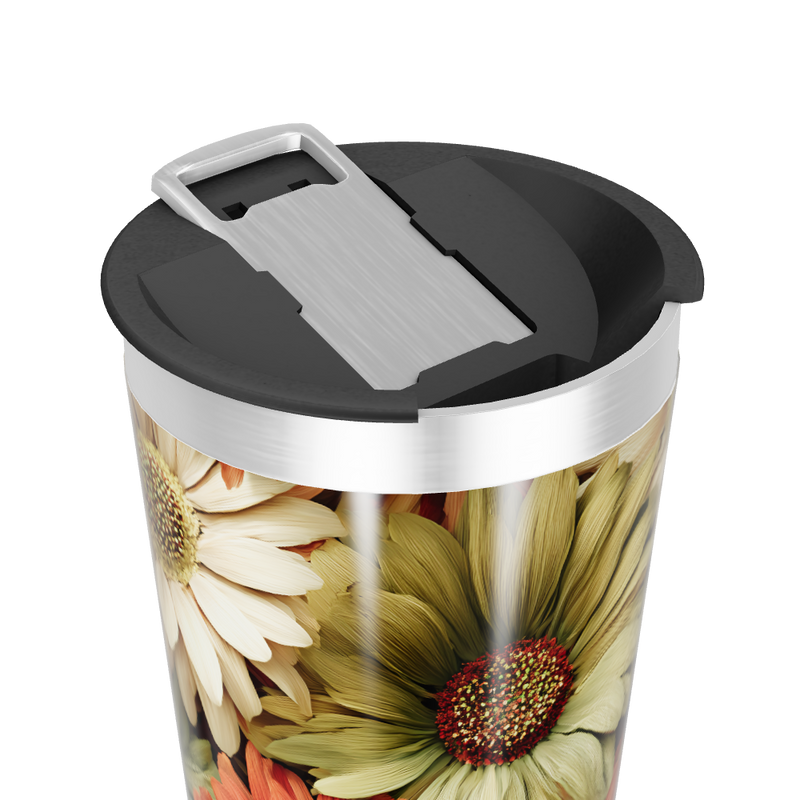 Copo Térmico - Estampa Floral Colorida