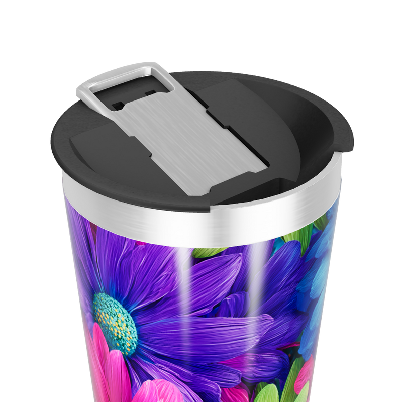 Copo Térmico - Floral Multicolorido Inox