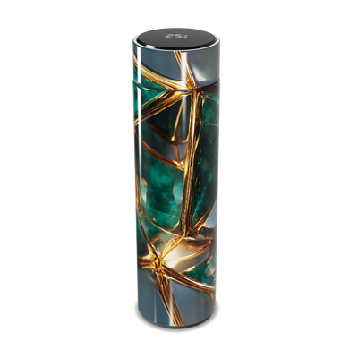 Garrafa Térmica Touch - Design Verde Dourado