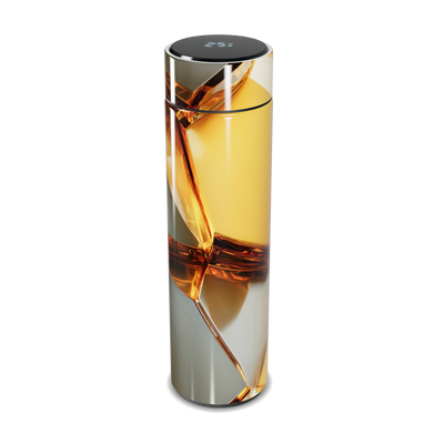 Garrafa Térmica Touch - Design Vidro Dourado