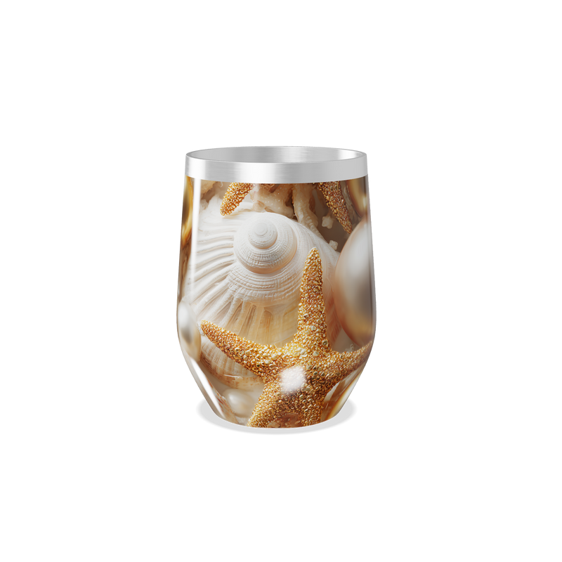 Copo Térmico Slim - Conchas e Estrelas do Mar