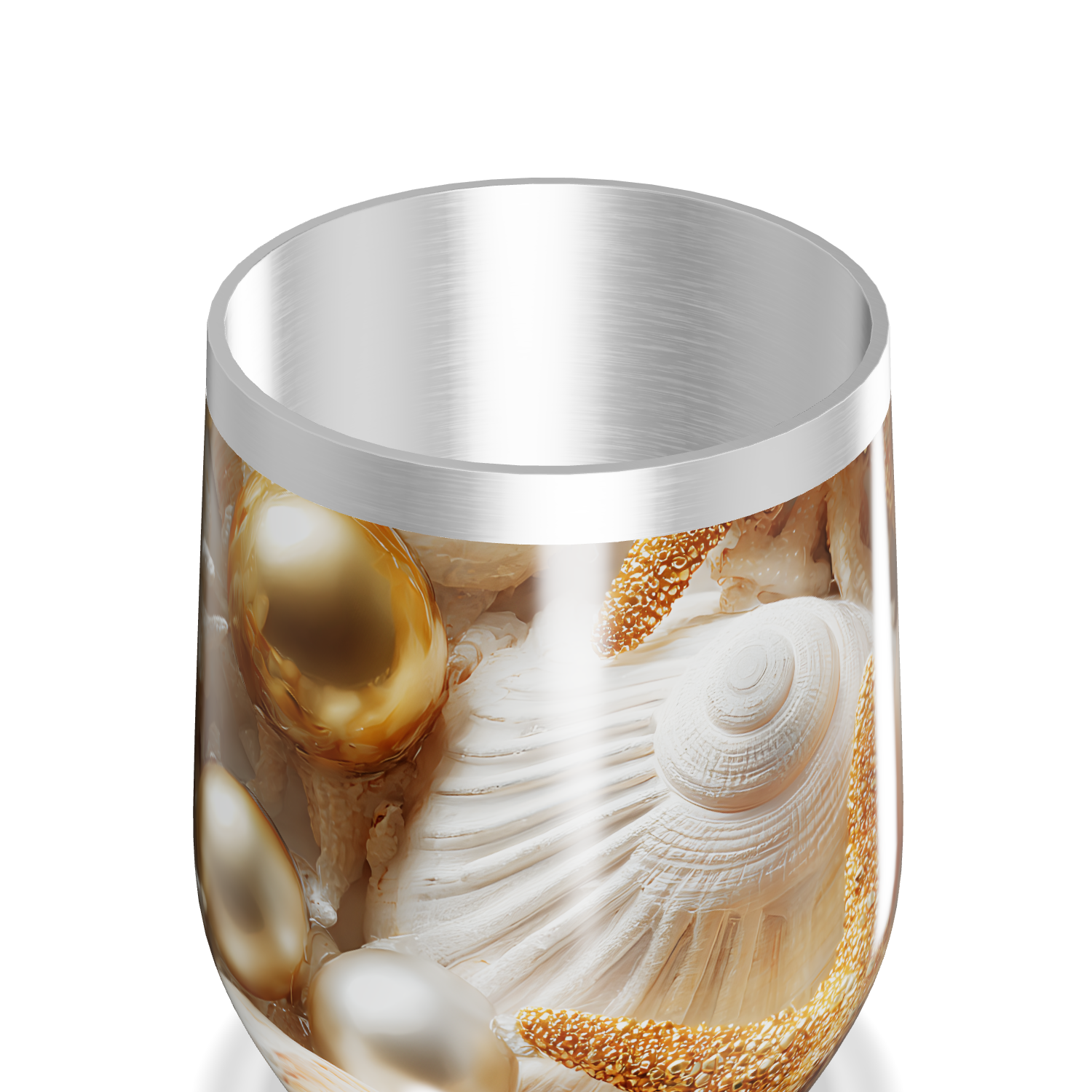 Copo Térmico Slim - Conchas e Estrelas do Mar