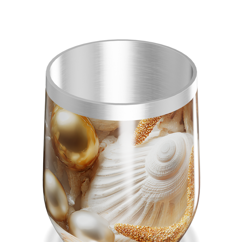 Copo Térmico Slim - Conchas e Estrelas do Mar