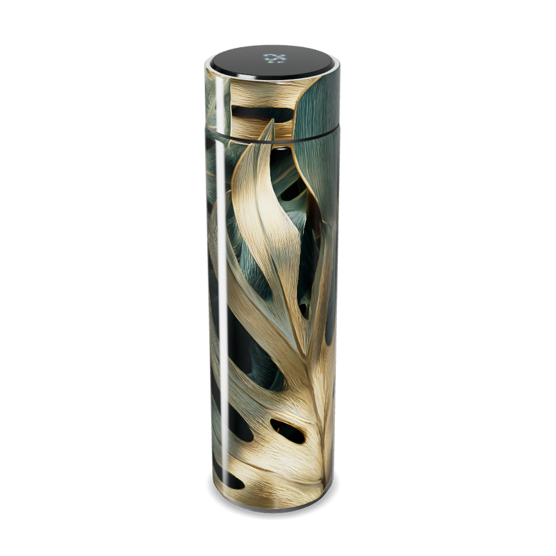 Garrafa Térmica Touch - Folhagem Verde Inox