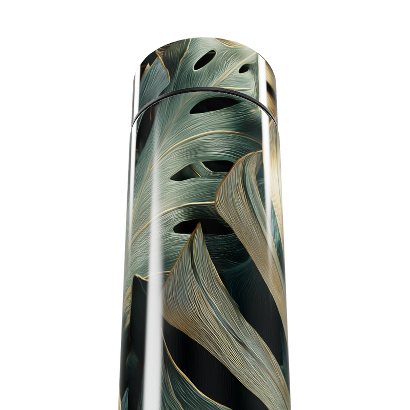 Garrafa Térmica Touch - Folhagem Verde Inox