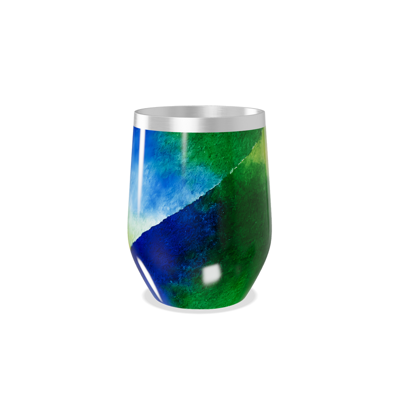 Copo Térmico Slim - Colorido Verde e Azul