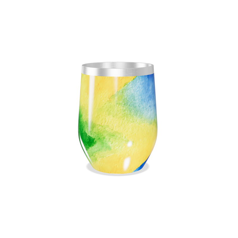 Copo Térmico Slim - Colorido Verde e Azul