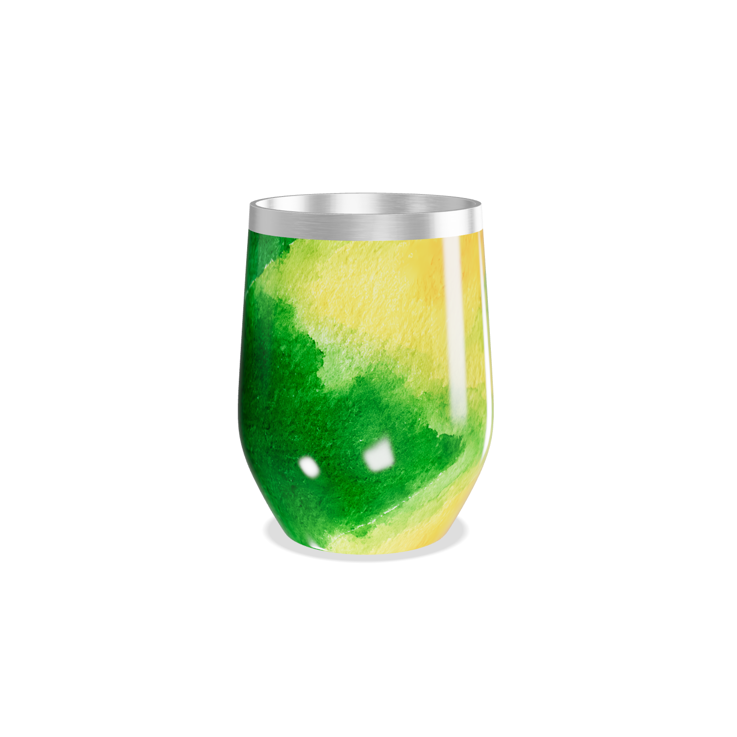 Copo Térmico Slim - Colorido Verde e Azul