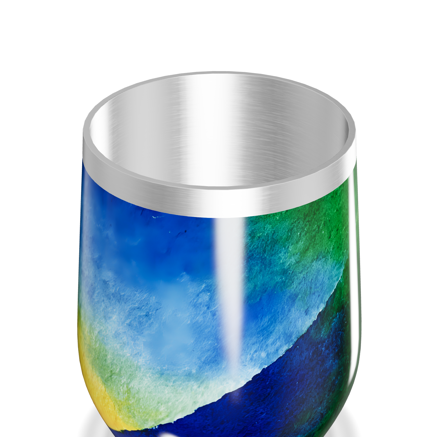 Copo Térmico Slim - Colorido Verde e Azul