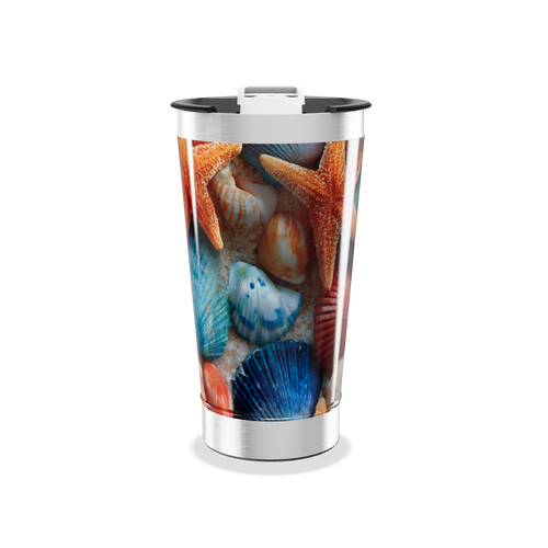 Copo Térmico - Estampa Conchas Coloridas