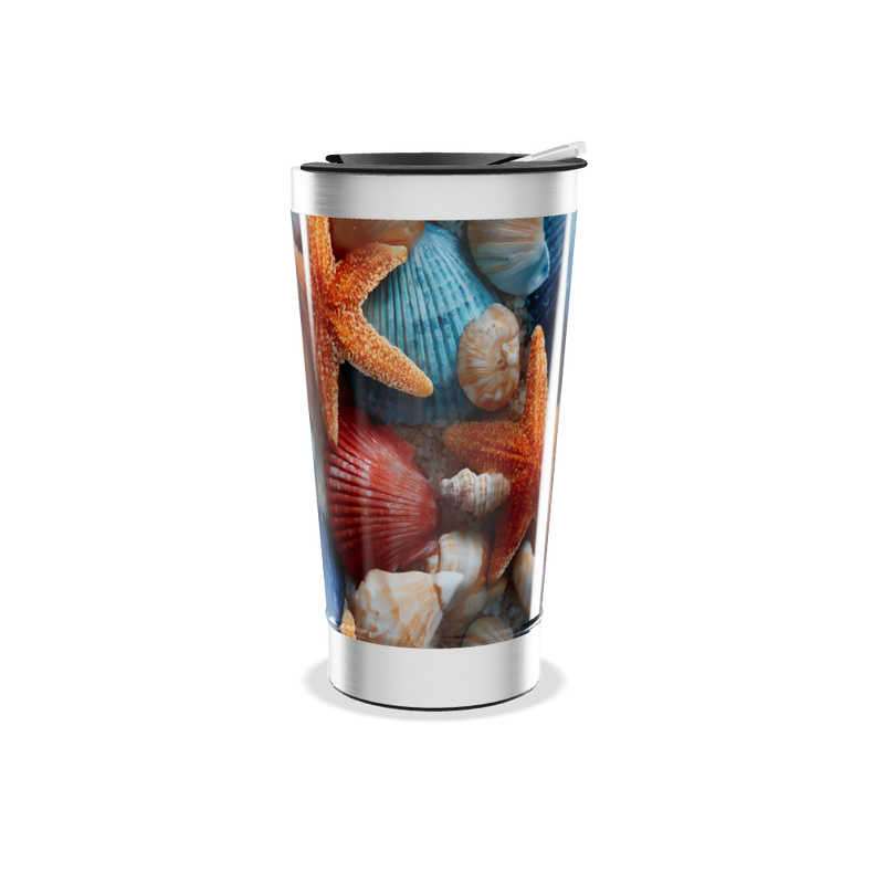 Copo Térmico - Estampa Conchas Coloridas