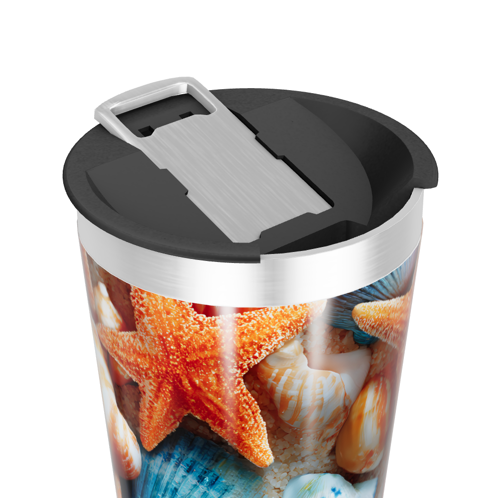 Copo Térmico - Estampa Conchas Coloridas