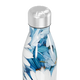 Garrafa Inox Flores Azuis Branca