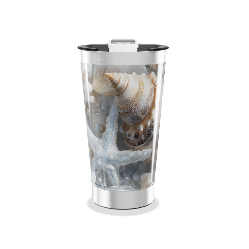 Copo Térmico - Estampa Marítima Conchas