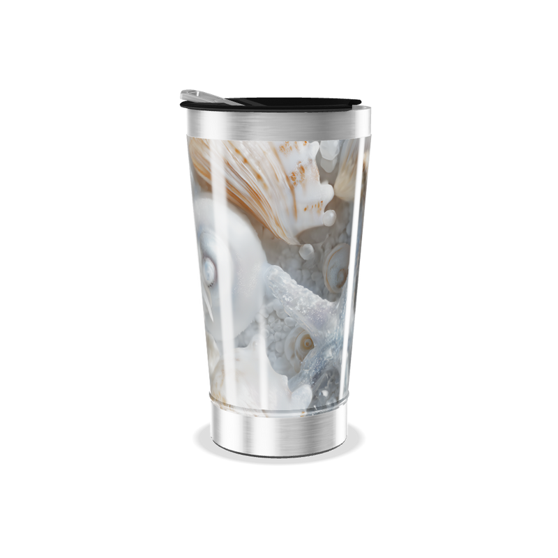 Copo Térmico - Estampa Marítima Conchas