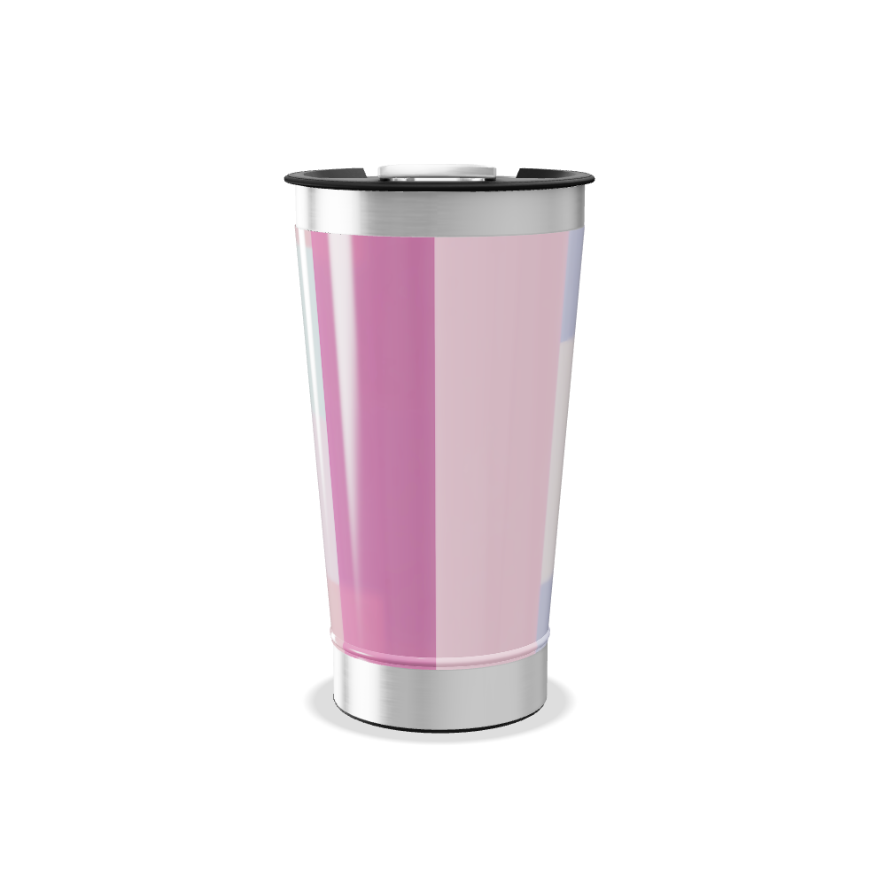 Copo Térmico - Aço Inox Colorido Quadrados