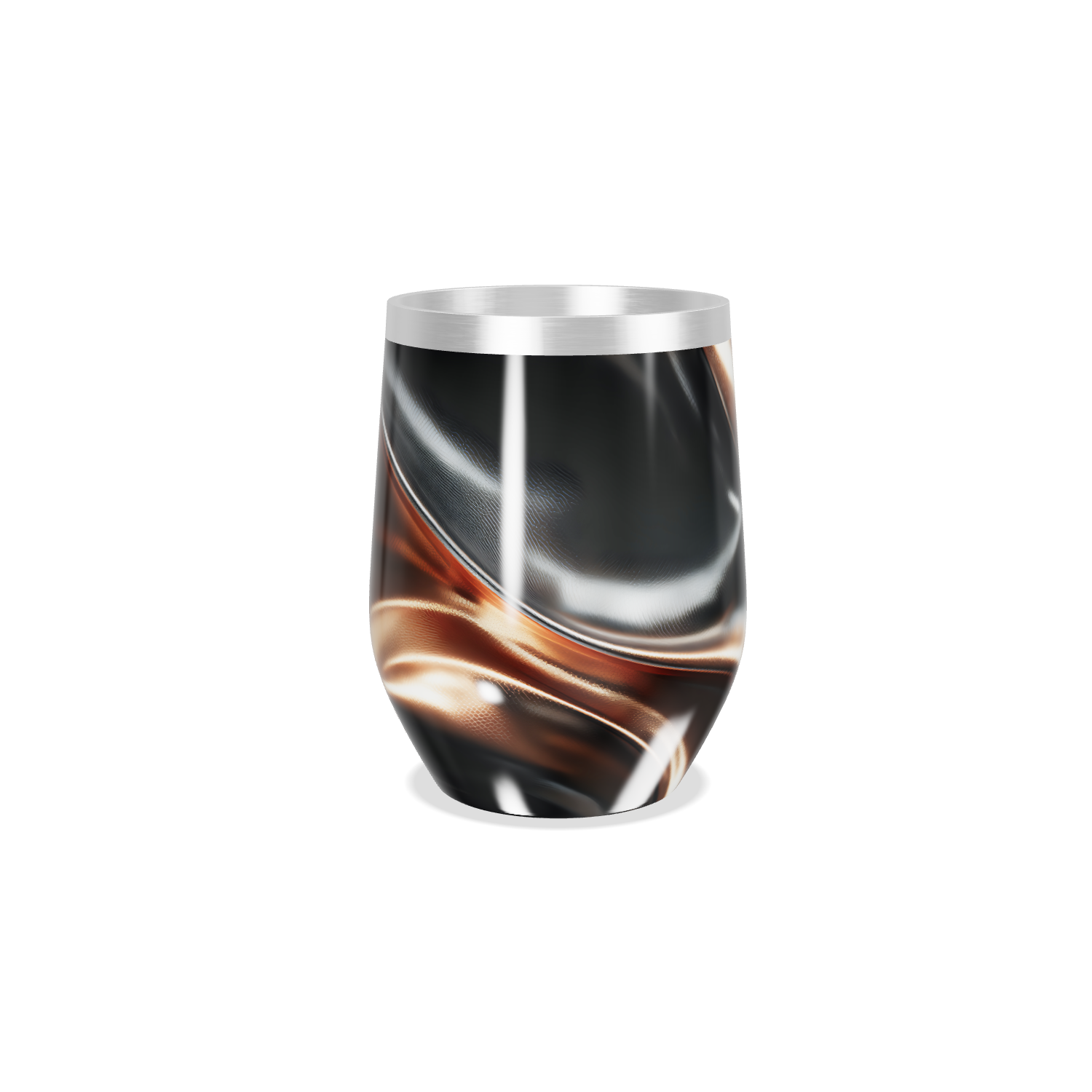 Copo Térmico Slim Preto Metálico - Aço Inox