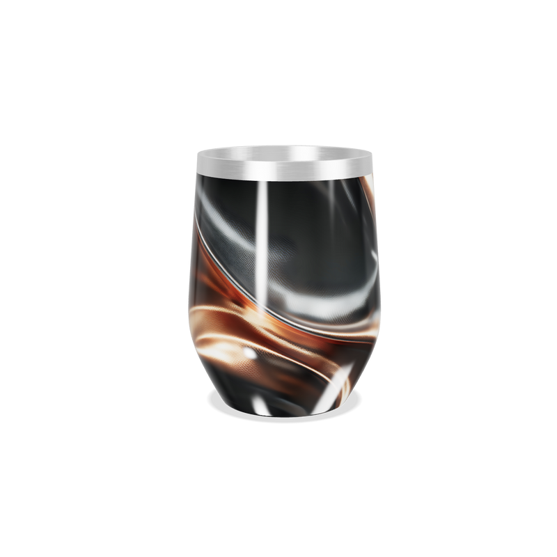 Copo Térmico Slim Preto Metálico - Aço Inox