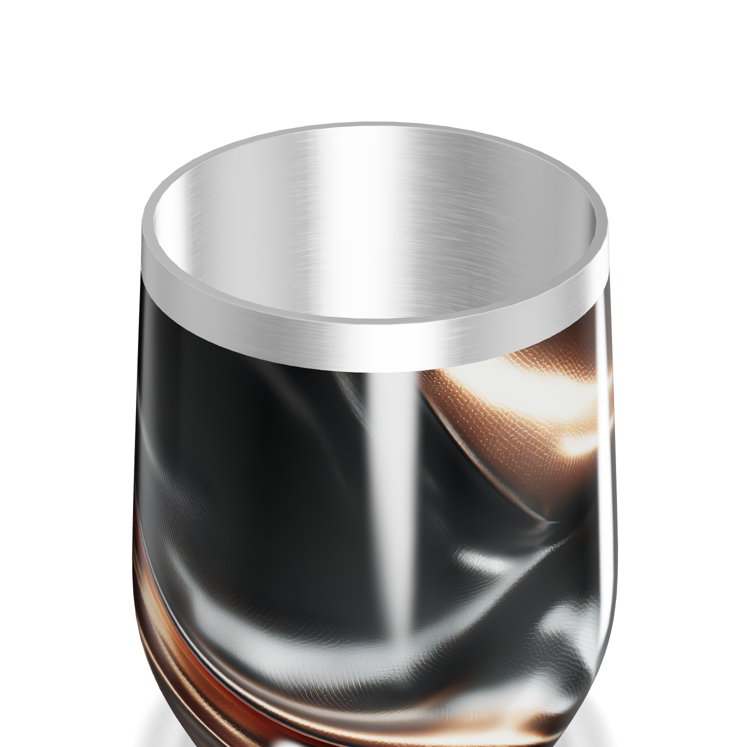 Copo Térmico Slim Preto Metálico - Aço Inox