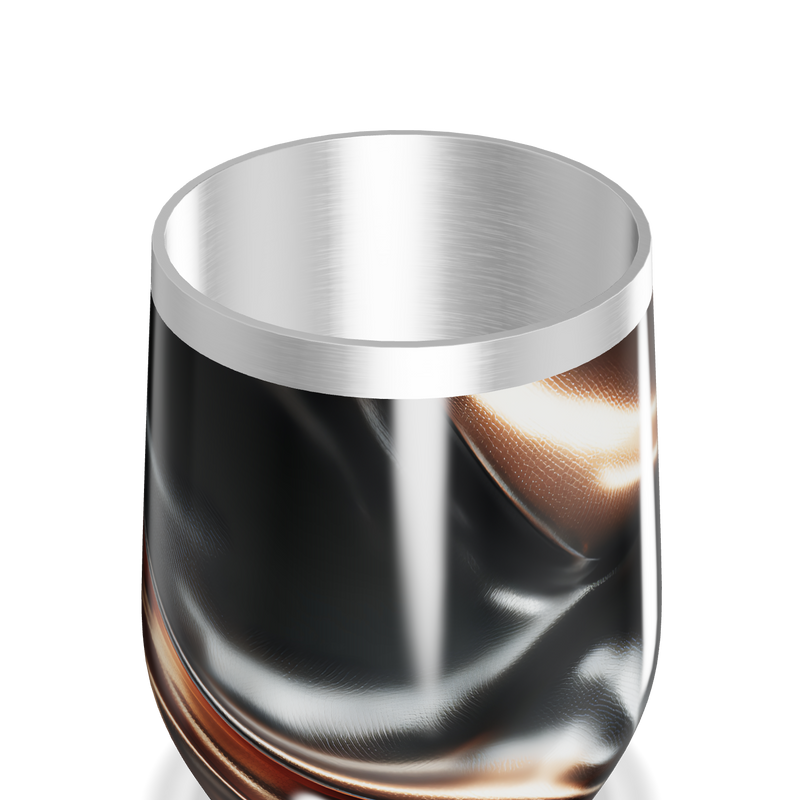 Copo Térmico Slim Preto Metálico - Aço Inox