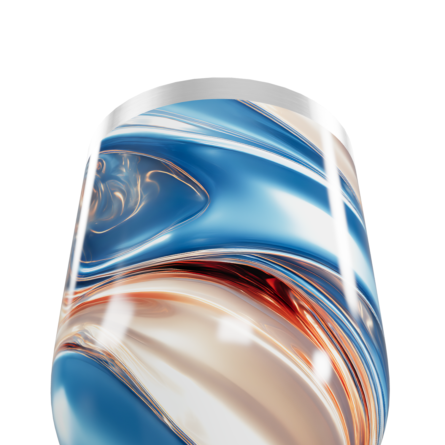 Copo Térmico Slim - Aço Inox Estampa Abstrata