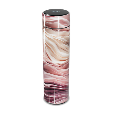 Garrafa Térmica Touch - Estampa Ondas Rosadas