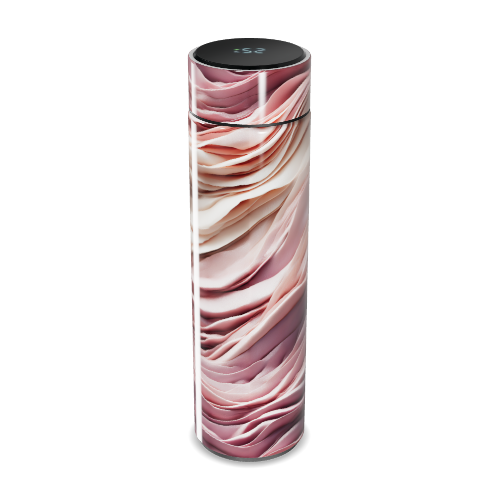 Garrafa Térmica Touch - Estampa Ondas Rosadas