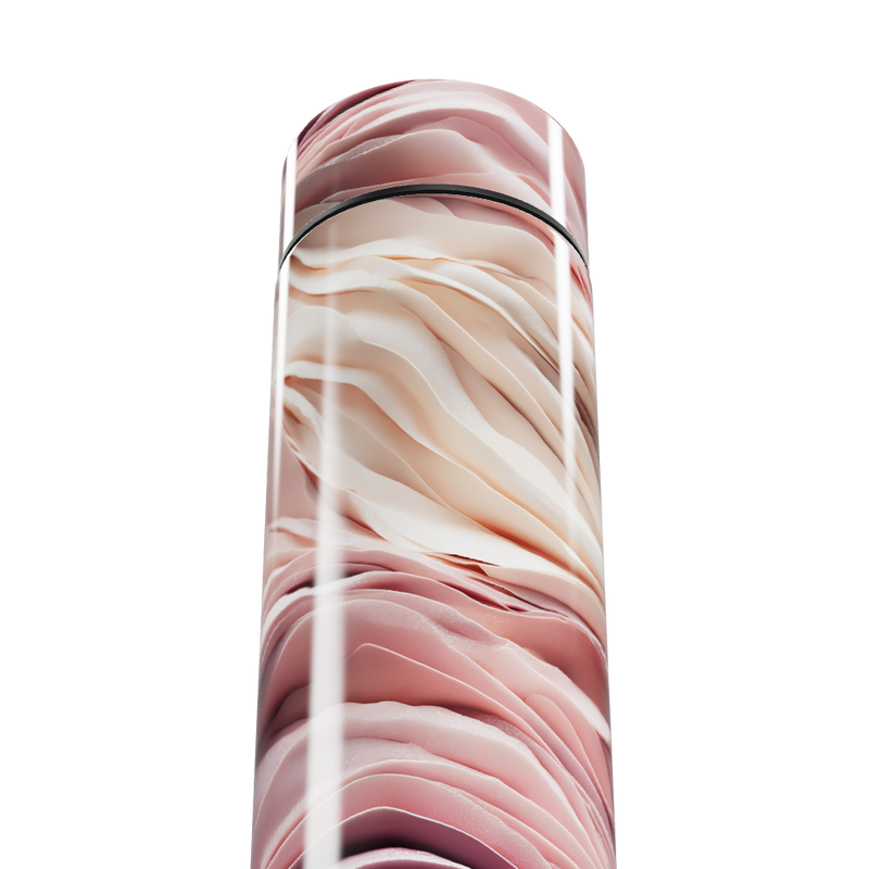 Garrafa Térmica Touch - Estampa Ondas Rosadas