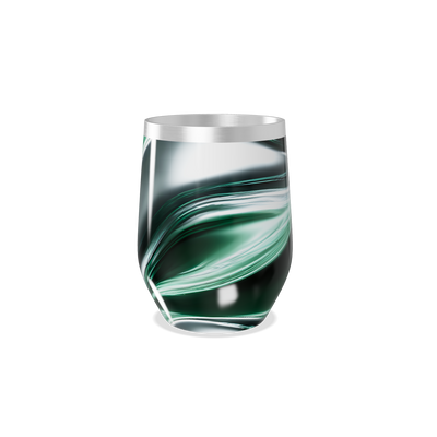 Copo Térmico Slim - Verde com Ondas