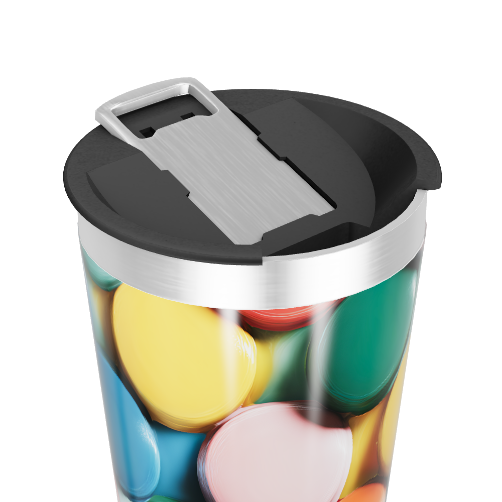 Copo Térmico - Estampa Bolinhas Coloridas