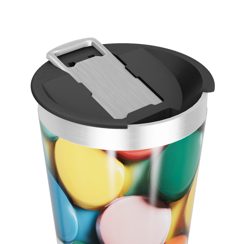 Copo Térmico - Estampa Bolinhas Coloridas