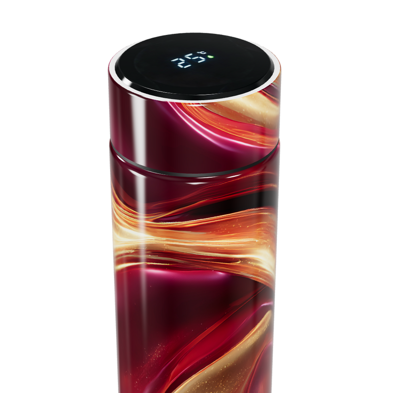 Garrafa Térmica Touch - Estampa Abstrata Colorida