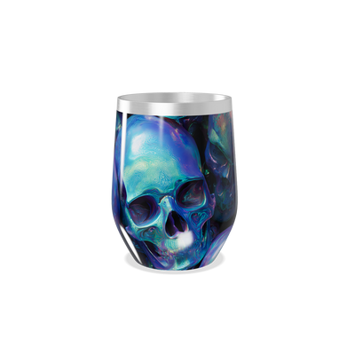 Copo Térmico Slim - Caveira Azul Inox