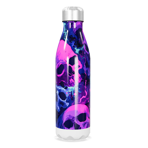 Garrafa Inox - Caveiras Coloridas