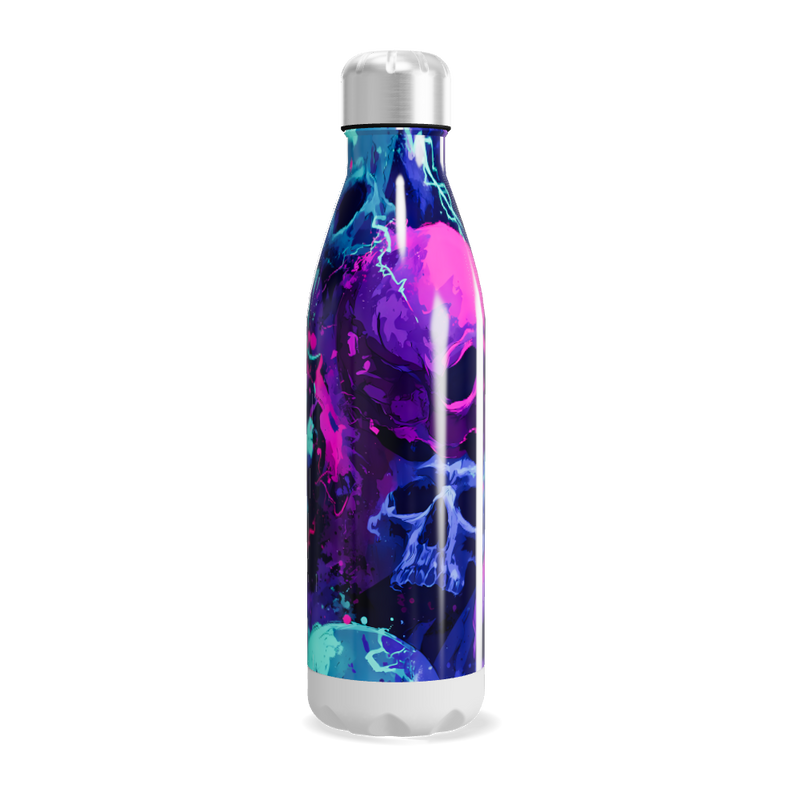 Garrafa Inox - Caveiras Coloridas